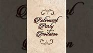 Retirement Party Invitations || Retirement Invitation Card Video || Retirement Function || VG-2074