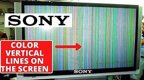 How To Fix SONY TV Has Vertical Lines on Screen || LED TV Screen Problem Troubleshooting || Easy Fix