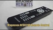 Magnavox NF802UD TV Remote Control - www.ReplacementRemotes.com