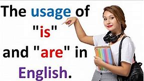 The usage of is and are in English ✍️English Grammar Lessons 📚 When to Use Is & Are 📖 Basic English