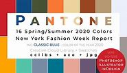 16 Pantone NYFW SS 2020 palette
