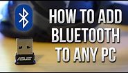 How to Add Bluetooth Audio to Any PC - 2 Minute Tech