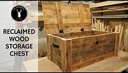 Build a storage chest from reclaimed wood