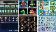 Evolution of Character Select Screens in Mario Kart (1992-2023)
