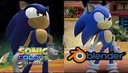 Sonic Colors Cutscene Remake Comparison - Original vs Blender