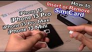 How to Insert Sim Card & How to Remove Sim Card - iPhone 13/iPhone 13 Pro/iPhone 13 Pro Max/13 Mini