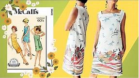 Easy 1960s ✌️ Vintage Dress Sewing Tutorial // McCalls 8402 Sew Along