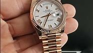 Rolex Day Date 40 President Rose Gold White Dial Mens Watch 228235 Review | SwissWatchExpo
