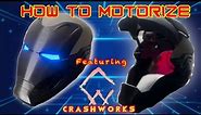 How to motorize iron man helmet | motorizing 3D printed iron man helmet featuring crashworks arduino