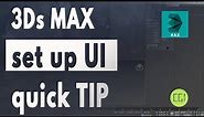 🌀 Small Icons HOW, WHY To Set 3ds Max UI - Quick Easy Tip