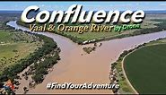 Orange River and Vaal River Confluence by Drone