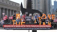 Live in NYC: Advocates call for speedy and fair trial as Trump jury selection begins