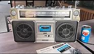 AMSS demonstration with a Sanyo M9975 vintage boombox