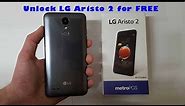 How To Unlock LG Aristo 2 Plus on any Carrier Network via USB