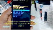 Moto G3 - How to Factory Reset via hardware || Pattern unlock || Hard reset and Factory Reset