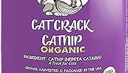 Cat Crack Organic Catnip, 100% Natural Cat Nips Organic Blend That Energizes and Excites Cats, Safe Catnip Treats Used for Cat Play, Cat Training, & New Organic Catnip Toys for Cats(1 Cup Organic)