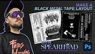 HOW TO: Easy Black Metal Cassette/Tape Layout! - [Photoshop Tutorial] 2021
