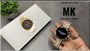 MK Diamond Smart Watch | Wear fit pro app | Full Unboxing | Micheal Kors Gold Diamond Watch