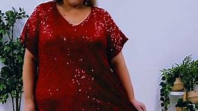 ✨ Sparkle and Shine: Sequin Glam for Curvy Queens! ✨ Ladies, it's time to dazzle and own the spotlight with our gorgeous sequin tops and dresses, specially designed for sizes 18 to 32! 💃🌟 What's the secret to looking fabulous and feeling comfortable at the same time? It's all about that stretch! These beauties are designed to ensure your absolute comfort while you light up the room. ✨ They are fully lined, including the sleeves, so you can shimmer and shine without any worries. These stunners
