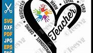 Teacher Life SVG, Character, Compassionate, Caring, Dedicated, Reliable, Warm, Loyal, be kind Teesvg