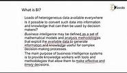 What is BI? Effective and Timely Decisions - Business Intelligence