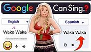 Google sings WAKA WAKA ⚽️ | Google Translate 🤖 | Aju A'kay | #worldcup2022