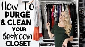ORGANIZE: 20 Ways to Clean, Purge and Organize Your Bedroom Closet that are Borderline GENIUS!!