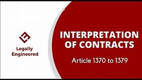 CONTRACTS: INTERPRETATION OF CONTRACTS