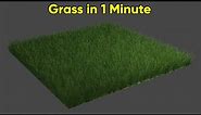 Create realistic grass in 1 minute in Blender