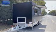 New designed 5M box trailer food caravan cart van
