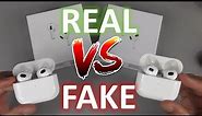How To Spot A FAKE Pair Of Airpods 3 From A REAL Pair. Real vs Fake. Educational Purposes ONLY!