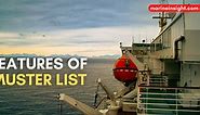 Important Features of Muster List on Ship