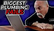 Real Plumber Reacts to the BIGGEST PLUMBING FAILS on YouTube