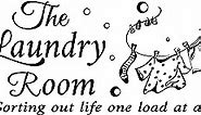 SUPERDANT Laundry Room Vinyl Wall Decal Wall Sticker Bubble Sticker Decals Laundry Art Signs Wall Quote Sticker for Laundry Room Wall Decor Bathroom Home Apartment Washing Machine