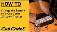 How to replace the battery on an XT Lawn Tractor | XT Enduro Series | Cub Cadet