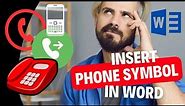 How to Insert Phone Symbol in Word (2 Unique Methods) ☏📞📱