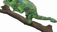 Simulation Chameleon Stuffed Plush Toy - Lizard PlushieToy, Real Life Reptiles Wild Lizard Chameleon Stuffed Animal Toys Gifts for Kids,（27.5 Inches） (Green)