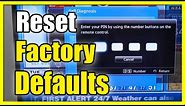 How to Factory Reset with Security CODE Old Samsung Smart TV (Default Password)