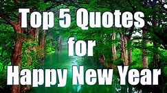 Top 5 Happy New Year quotes