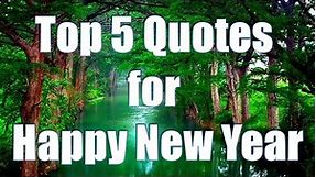 Top 5 Happy New Year quotes