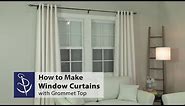 How to Make a Window Curtain with Grommet Top