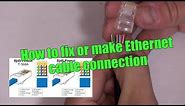 How to Wire ETHERNET network CAT5e CAT6 Cable, RJ45 wiring guide
