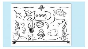 Under the Sea Colouring Page