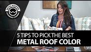 Metal Roof Colors And Styles: Tips And Trends. How To Choose Colored Metal Roofing For Your House.