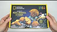 NATIONAL GEOGRAPHIC Rocks & Fossils Kit Unboxing