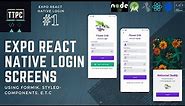 Expo React Native Login System #1 | Creating the pages (STEP BY STEP)