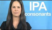 Learn the IPA -- Consonants -- American English