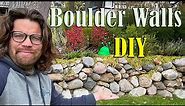 How to Install a DIY Boulder Retaining Wall - A Step-by-Step Guide for Beginners