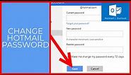 How to Change Hotmail Password? | Hotmail Email Password Change 2021 ~ hotmail.com