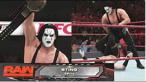 【WWE 2K18】Sting vs. WWE 【WCW World Heavyweight Championship】